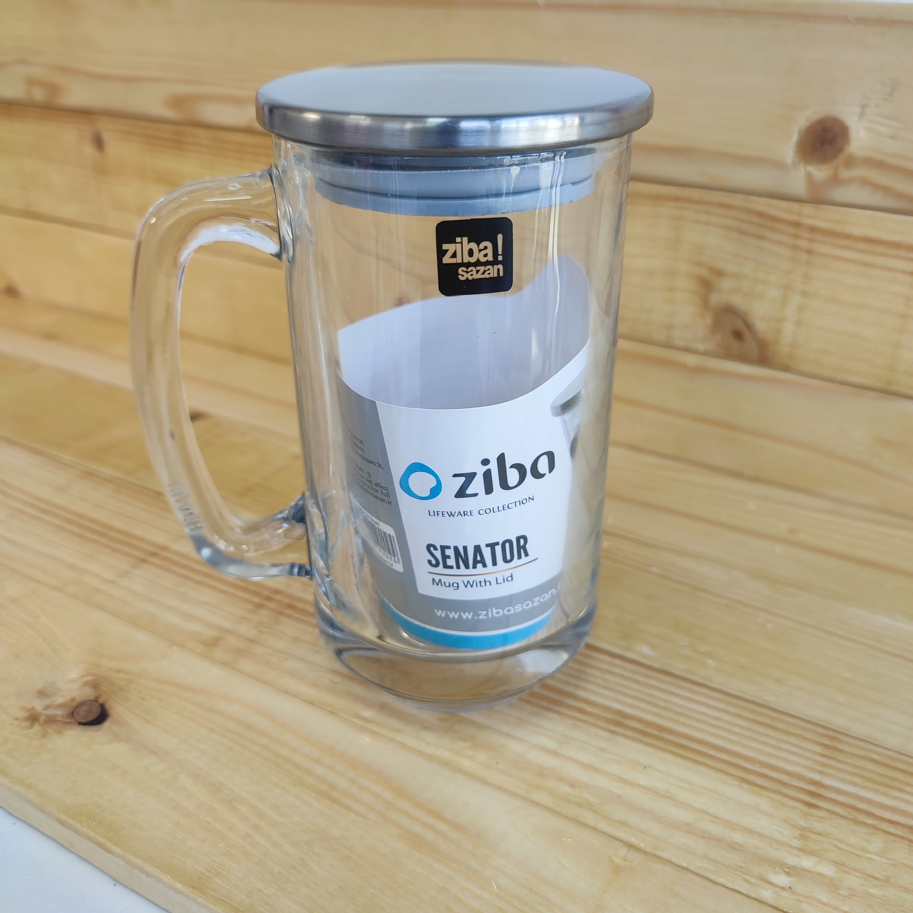 لیوان درپوش دار شیشه ای زیباسازان