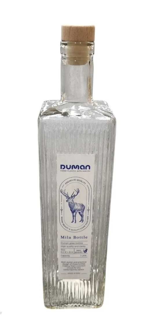 بطری شیشه ای دومان مدل میلا