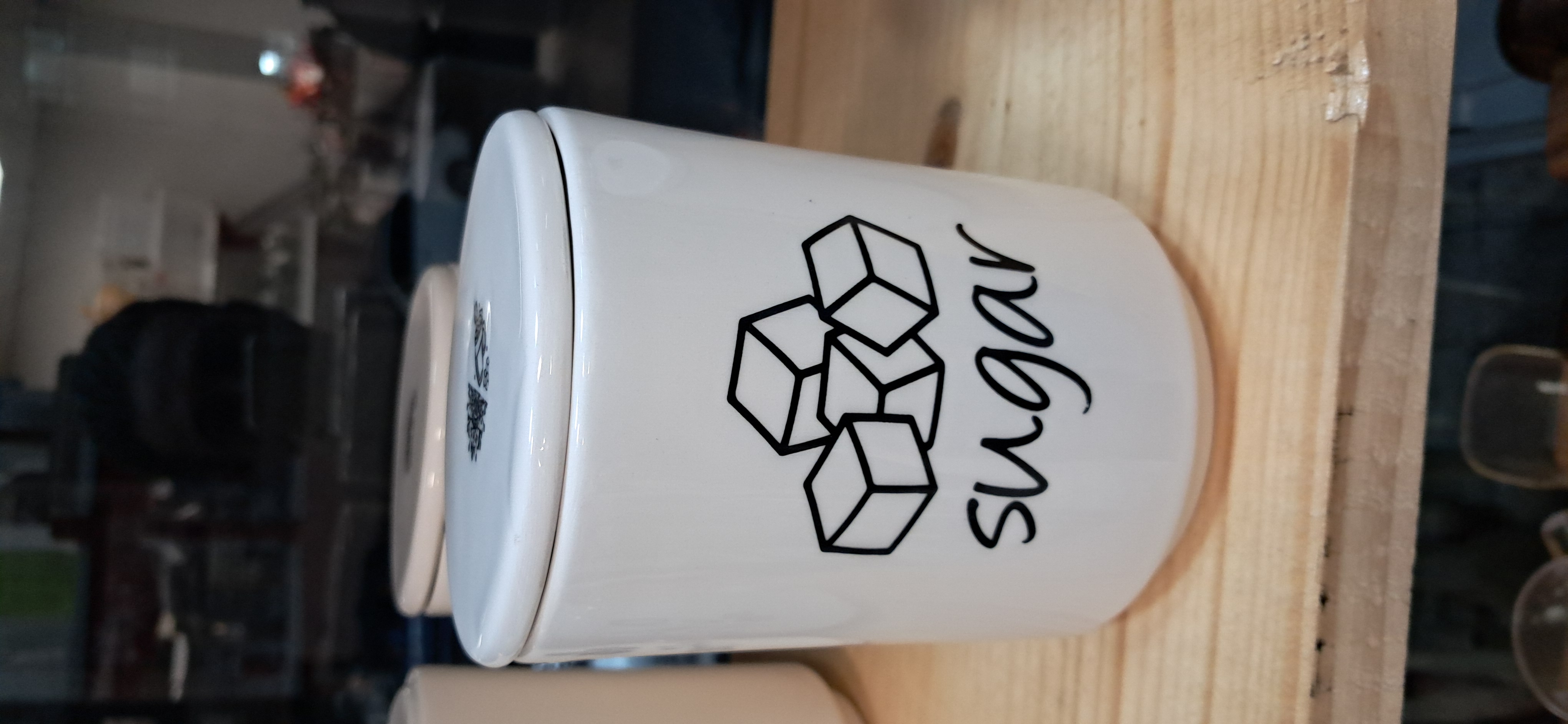 ست شش تکه پا سماوی و جا ادویه سرامیکی